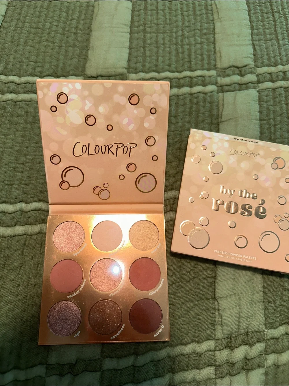 ColourPop By The Rosé Eyeshadow Palette — rose, mauve, bronze, pink